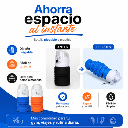 Botella Deportiva Plegable